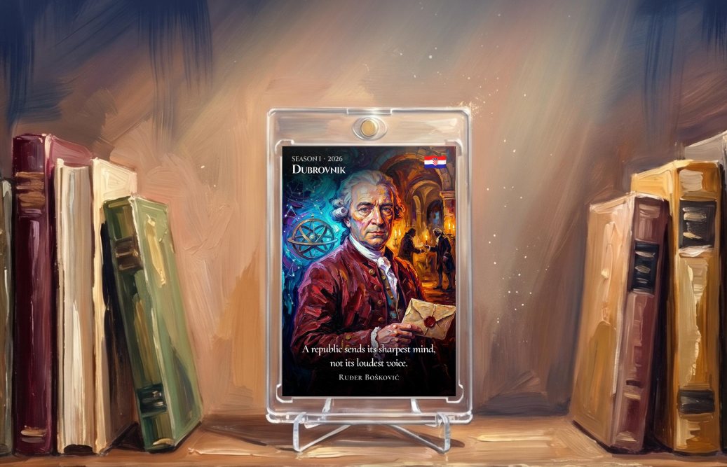 A Hidden Worlds Story Card displayed on a shelf between books